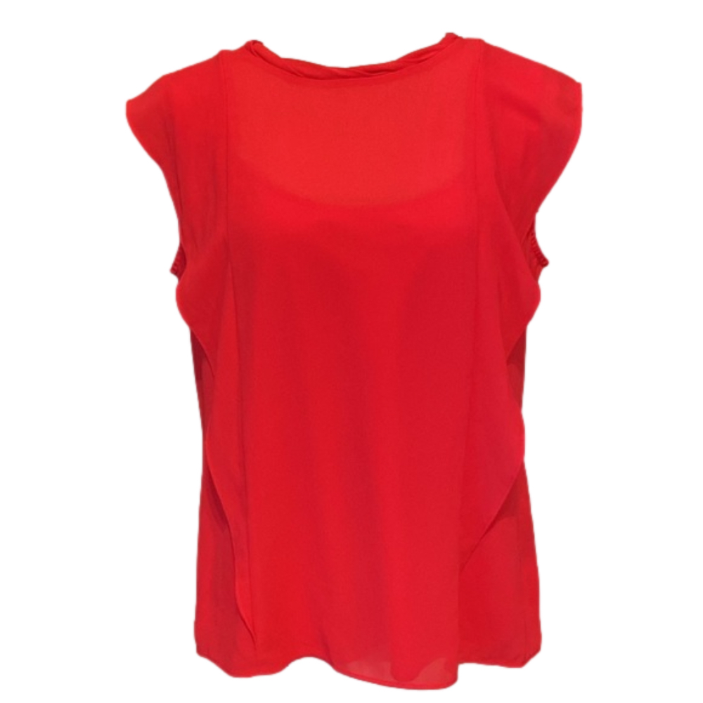 Worthington Capped Sleeve Blouse
